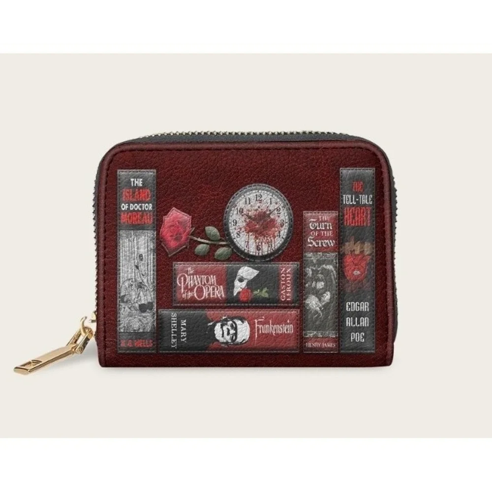 The Crimson Codex Mini Wallet Goth Horror Emo Halloween New Literature